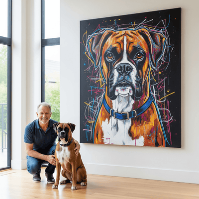 Custom Pet Portrait - Abstract Style