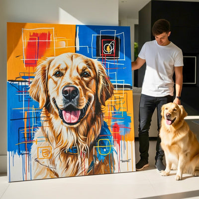 Custom Pet Portrait - Abstract Style