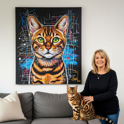 Custom Pet Portrait - Abstract Style