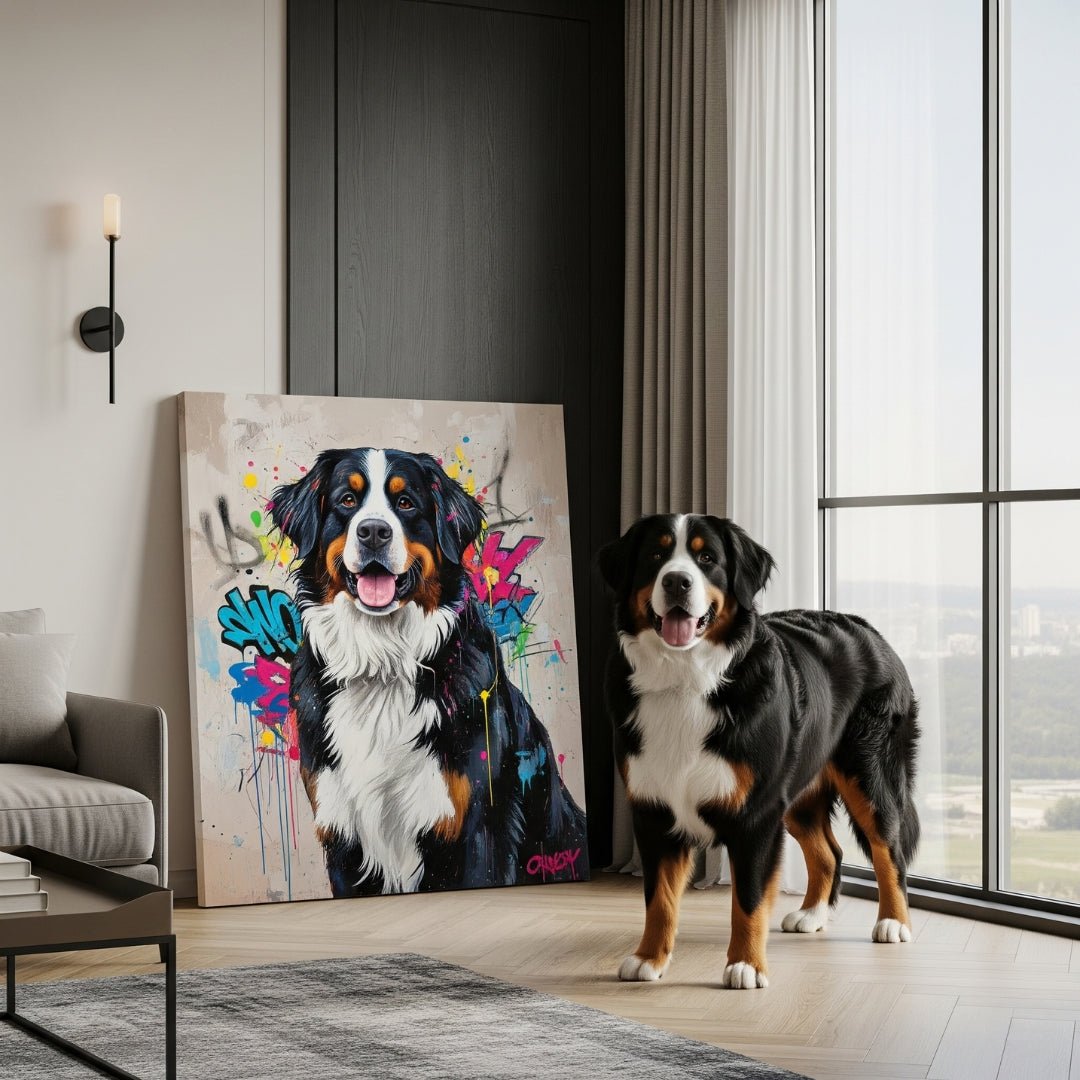 Custom Pet Portrait - Contemporary Style