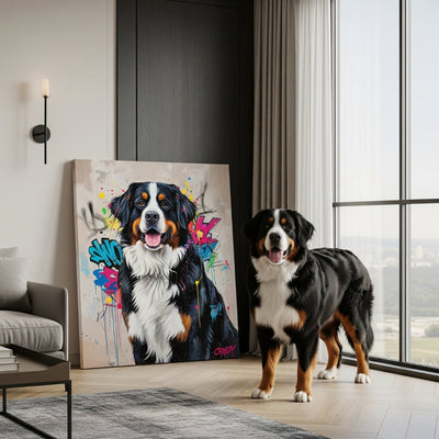 Custom Pet Portrait - Contemporary Style