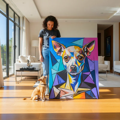 Custom Pet Portrait - Geometric Style