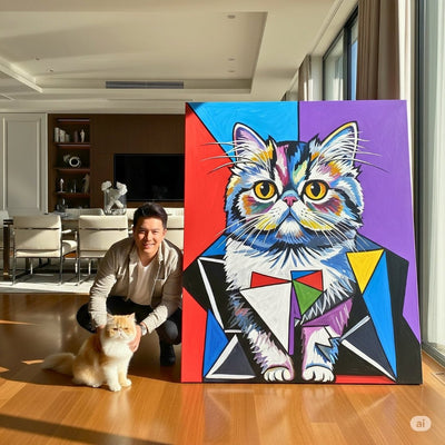 Custom Pet Portrait - Geometric Style