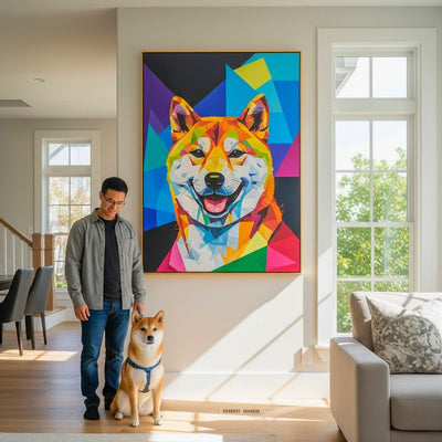 Custom Pet Portrait - Geometric Style
