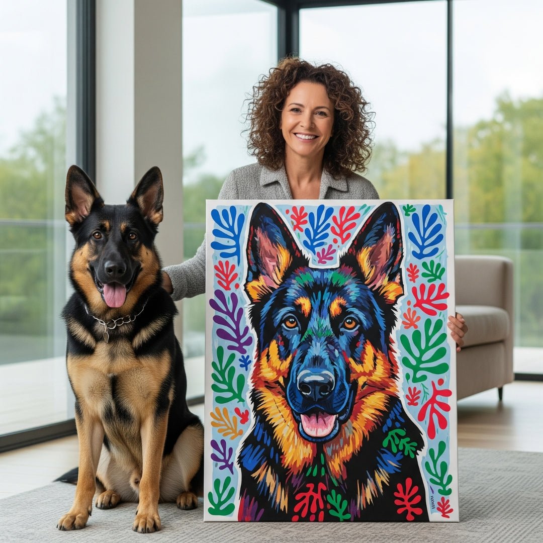 Custom Pet Portrait - Matisse Style