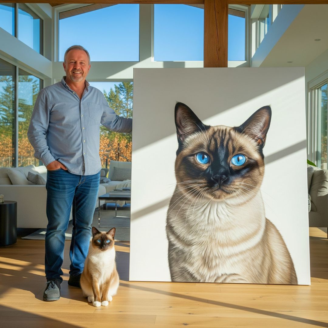 Custom Pet Portrait - Modern Style