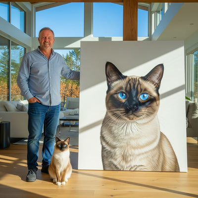 Custom Pet Portrait - Modern Style