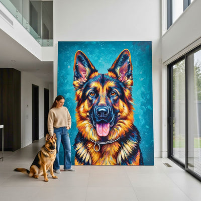 Custom Pet Portrait - Modern Style
