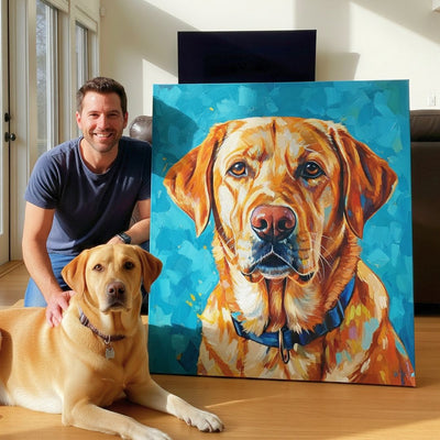 Custom Pet Portrait - Modern Style