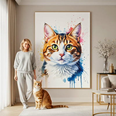 Custom Pet Portrait - Watercolor Style