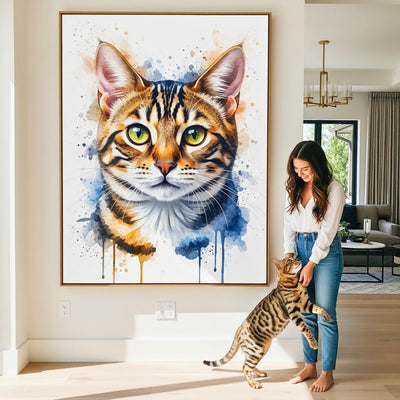 Custom Pet Portrait - Watercolor Style