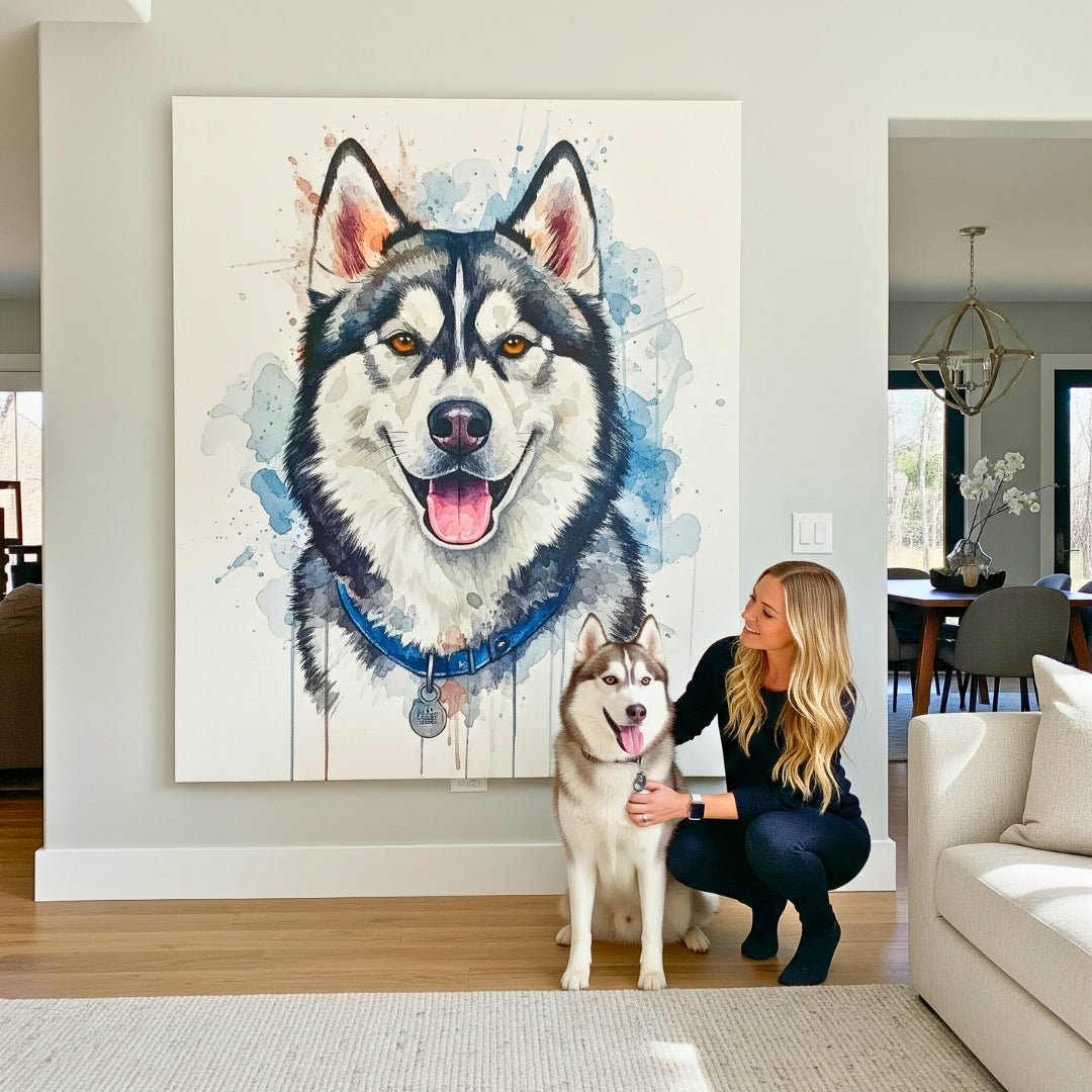 Custom Pet Portrait - Watercolor Style