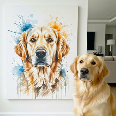 Custom Pet Portrait - Watercolor Style