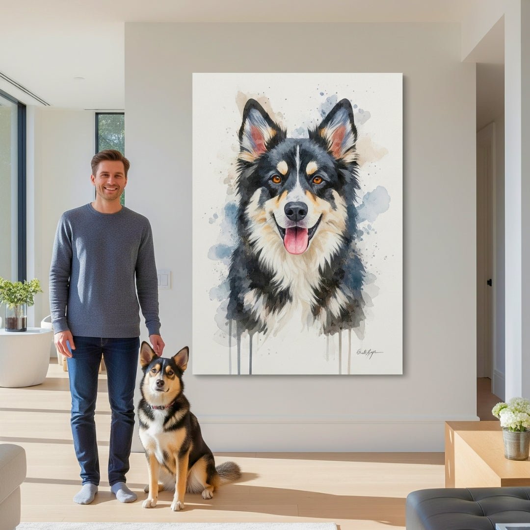 Custom Pet Portrait - Watercolor Style