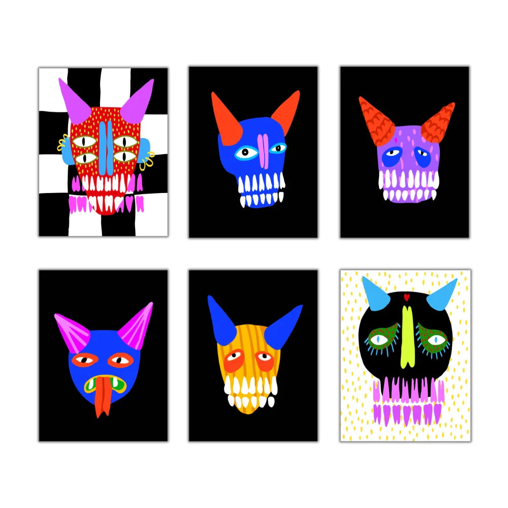 Skull Parade (Set of 6)